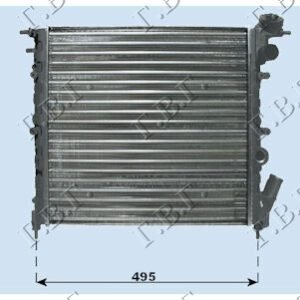 HLADNJAK MOTORA 1.4cc (43x37.8) - RENAULT 19 1992-1995 (D53/853/B/C53)