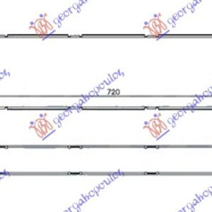 HLADNJAK MOTORA DODATNI 3.0 TFSI-S4 BENZIN / 2.0 TDi DIZEL (720x132x55) (MAHLE PREMIUM LINE) - AUDI A4 2007-2011 (8KH/8K2/8K5)