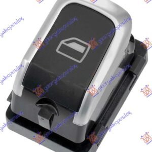 PREKIDAC U PREDNJIM/ZADNJIM VRATIMA HROM/CRNI (4 PIN) - AUDI A4 2007-2011 (8KH/8K2/8K5)
