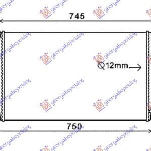 HLADNJAK INTERKULERA BENZIN-DIZEL (690x440x30) - VOLVO XC90 2003-2014 (275)