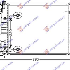 HLADNJAK MOTORA BENZIN/DIZEL (MAN/AUTO) (620x530x32) - VOLVO XC90 2003-2014 (275)
