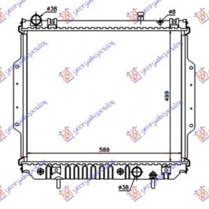 HLADNJAK MOTORA 2.7 CRD DIZEL (AUTO) (500x588x48) - JEEP GRAND CHEROKEE 1999-2005 (WJ/WG)