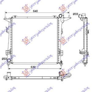 HLADNJAK MOTORA 2.0 CRDi DEISEL (450x440x16) - HYUNDAI i30 2007-2012 (FD)