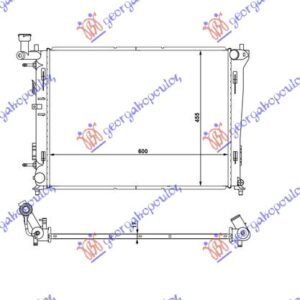 HLADNJAK MOTORA 1.4/1.6/2.0 BENZIN (AUTO) (600x440x16) (KOYO) - HYUNDAI i30 2007-2012 (FD)