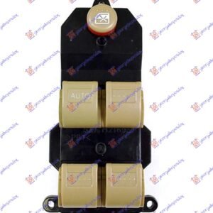 PREKIDAC U PREDNJIM VRATIMA BRAON (4 TASTERA) (20 PIN) - HONDA CIVIC SEDAN 2001-2004 (ES/ET)
