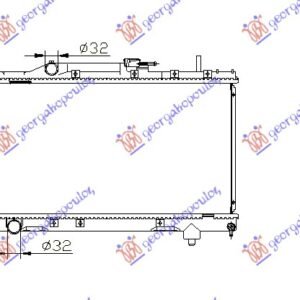 HLADNJAK MOTORA 1.6/1.8CC 16V (32.5x66) - TOYOTA CARINA E/CORONA 1991-1995 (T19)