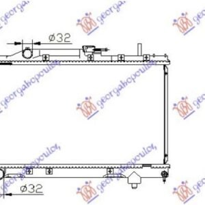 HLADNJAK MOTORA 1.6/1.8CC 16V (32.5x66) (KOYO) - TOYOTA CARINA E/CORONA 1991-1995 (T19)