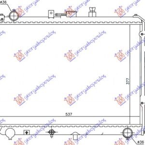 HLADNJAK MOTORA 2.2 DIZEL (34.8x56.9x32) - MAZDA BONGO E2200 1992-1995
