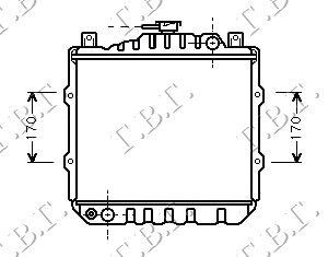 HLADNJAK MOTORA 0.8 CC (30x34.5) - SUZUKI ALTO-MARUTI 1985-2000 (EC)