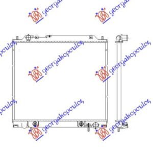 HLADNJAK MOTORA 2.4 BENZIN / 2.5 T.D. (50x59.5x27) - MITSUBISHI L300 1988-2013 (P0V/P1V/P2V)