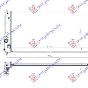 HLADNJAK MOTORA 1.8 16V VVTI (65x31.8) - TOYOTA CELICA 2001-2006 (T23)