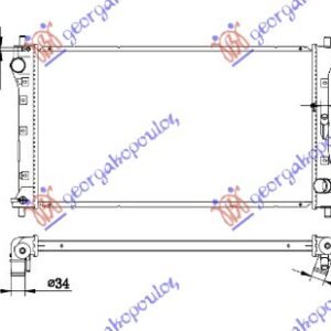 HLADNJAK MOTORA 2.0 DDiS DIZEL (MAN) (675x370x26) - SUZUKI SX4 2007-2013 (GY/RW)