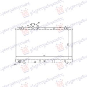 HLADNJAK MOTORA 1.5/1.6 BENZIN - 1.6 DIZEL (375x710) (VALEO) - SUZUKI SX4 2007-2013 (GY/RW)