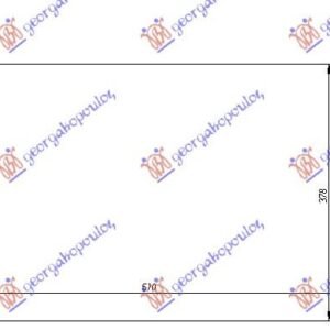 HLADNJAK MOTORA 1.6/1.9cc (MAN/AUTO) (+/-AC) (61x35.9) - PEUGEOT 405 1987-1993 (15B)