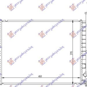 HLADNJAK MOTORA 1.4/1.6CC (46x38) - PEUGEOT 405 1987-1993 (15B)