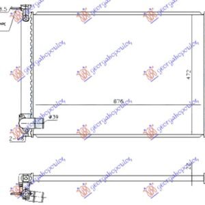 HLADNJAK MOTORA (RX400) 3.3 24V HIBRID (676x472x26) ODUSAK LEVO - LEXUS RX 2003-2009 (U3)