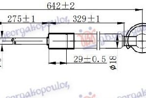 AMORTIZER HAUBE (642L-230N) - LEXUS RX 2003-2009 (U3)