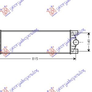 HLADNJAK INTERKULERA DIZEL (680x175x40) -03 - RENAULT MASTER/MASCOTT 1998-2009 (FH/UH/HH)