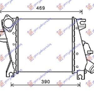 HLADNJAK INTERKULERA 2.2 DCI (305x295x62) 03-05 - NISSAN X-TRAIL 2001-2014 (T30)