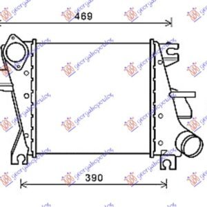 HLADNJAK INTERKULERA 2.2 DCI (305x295x62) 05-07 - NISSAN X-TRAIL 2001-2014 (T30)