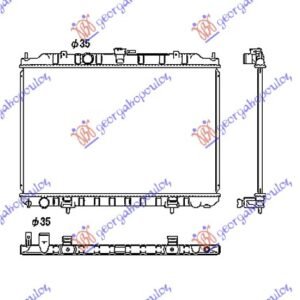 HLADNJAK MOTORA 2.0/2.5c.c (+/-AC) (45x69) -07 - NISSAN X-TRAIL 2001-2014 (T30)