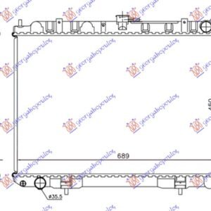 HLADNJAK MOTORA 2.2 DCI (45x69) -07 - NISSAN X-TRAIL 2001-2014 (T30)