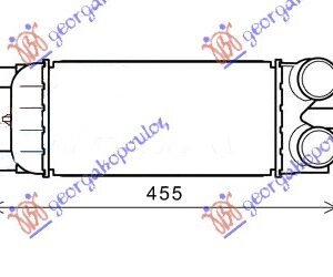HLADNJAK INTERKULERA 1.6 HDi (300x150x80) - CITROEN C5 2008-2016 (RD/RW)