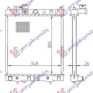 HLADNJAK MOTORA 1.0/1.3 16V (AUTO) (38x36) - NISSAN MICRA 1992-1998 (K11)