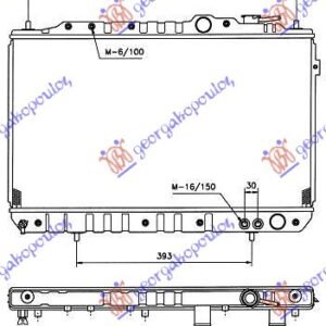 HLADNJAK MOTORA 1.5 8V/1.6/1.8 16V (+/-AC) (67x37.6) - HYUNDAI LANTRA 1990-1992 (J-1)