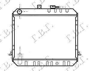 HLADNJAK MOTORA 2.4 DIZEL (40x53) - TOYOTA HI-ACE 1983-1985 (YH 50)
