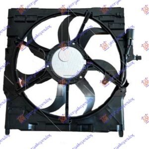 VENTILATOR KOMPLET (3.0-4.8 BENZIN) (520mm) (600W) (3 PIN) - BMW X5 2007-2010 (E70)