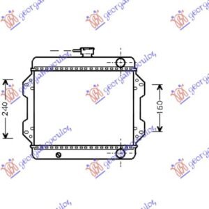 HLADNJAK MOTORA 1.0CC (30x38) - SUZUKI JEEP  SAMURAI 1979-1988 (SJ410)