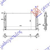 HLADNJAK MOTORA 2.2 CiTD (67x36.5) - MAZDA 3 SDN-H/B  2008-2013 (BL/BK)