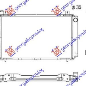 HLADNJAK MOTORA 1.4/1.6C (59x35) - NISSAN SUNNY 1986-1989 (N13)