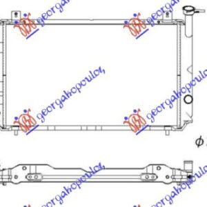 HLADNJAK MOTORA 1.0/1.3/1.5/1.6CC (59x34.8) - NISSAN SUNNY 1986-1989 (N13)