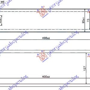 HLADNJAK INTERKULERA 2.0 TDi (40x12.7x7.3) 02-06 - FORD TRANSIT 2000-2006 (FA/FB/FZ/FC)
