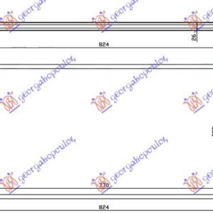 HLADNJAK MOTORA 2.0CC TDI-TDCI (+/-AC) (77x40) - FORD TRANSIT 2000-2006 (FA/FB/FZ/FC)