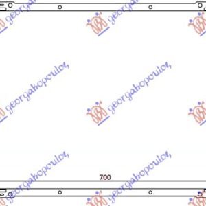 HLADNJAK MOTORA 3.0 i 24V (MAN/AUTO) (69.7x46.7) - FORD MAVERICK 2000-2008