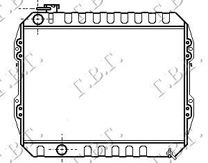 HLADNJAK MOTORA 2.4D (450x515x32) - TOYOTA HI-LUX 2WD 1989-1994 (YN 85)