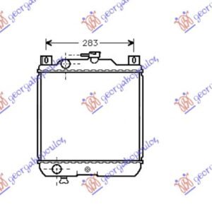 HLADNJAK MOTORA 1.3cc (33x32.5) - SUZUKI SWIFT H/B 1990-1992 (SF413/AH/AJ)