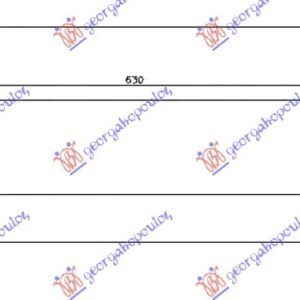 HLADNJAK INTERKULERA 1.4 TB BENZIN - 2.0 JTD DIZEL (630x100x64) - ALFA ROMEO GIULIETTA 2010-2020 (940)