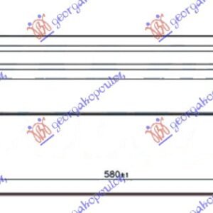 HLADNJAK INTERKULERA 2.0 JTD DIZEL (580x150x80) - ALFA ROMEO GIULIETTA 2010-2020 (940)