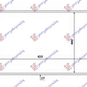 HLADNJAK MOTORA 1.6/2.0 JTDM DIZEL (MAN) (620x400x26) - ALFA ROMEO GIULIETTA 2010-2020 (940)
