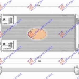 HLADNJAK MOTORA 1.6 TDi DIZEL (650x320x32) BEZ CEVI - AUDI A1 2014-2018 (8X1/8XK/8XA/8XF)