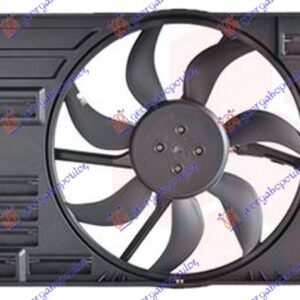 VENTILATOR KOMPLET (BENZIN/DIZEL) (445mm) (4 PIN) - AUDI A3 3D/SPORTBACK 2016-2020 (8V1/8VK/8VA/8VF)