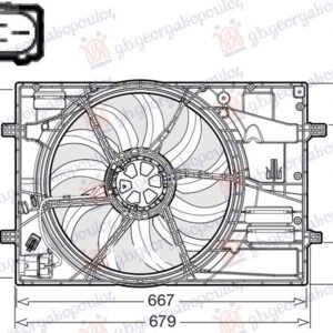 VENTILATOR 2.0 DIZEL - 1.4/1.5/2.0 BENZIN/HIBRID - AUDI A3 2020-2024 (8YS/8YM)