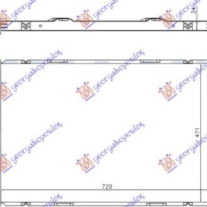 HLADNJAK MOTORA 4.0 TFSi 4.2-6.3 FSi BENZIN / 4.2 TDi DIZEL (720x470x32) - AUDI A8 2009-2013 (4H2/4H8/4HC/4HL)