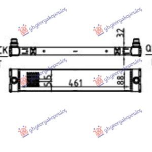 HLADNJAK MOTORA DODATNI 3.0 DIZEL - 4.4 BENZIN (460x90) - BMW X5 2010-2013 (E70)
