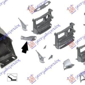 USMERIVAC VAZDUHA PREDNJI PLASTICNI (ZA KOCNICU) (M-SPORT) - BMW X5 2013-2018 (F15)
