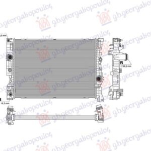 HLADNJAK MOTORA 2.0/3.0 DIZEL (625x446) - BMW X5 2018-2023 (G05)